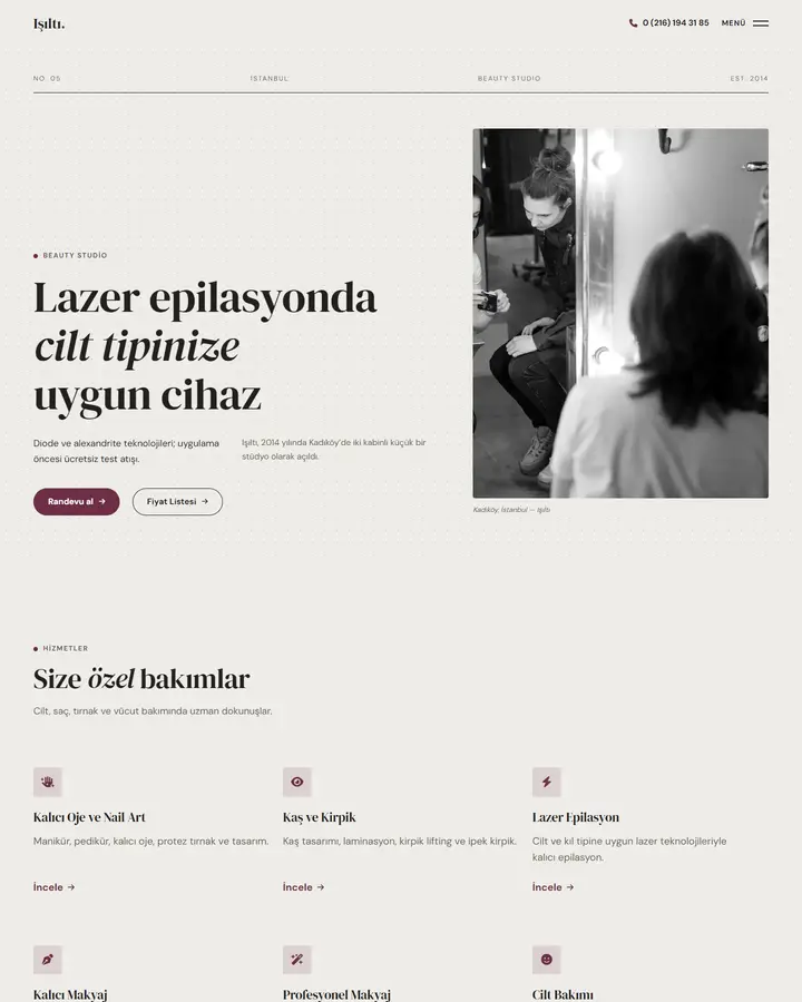 Tema 05 – Minimal tasarım önizlemesi