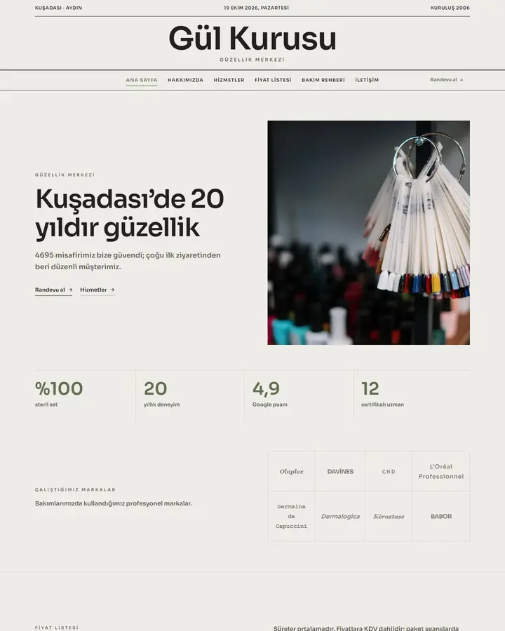 Tema 08 – Minimal tasarım önizlemesi