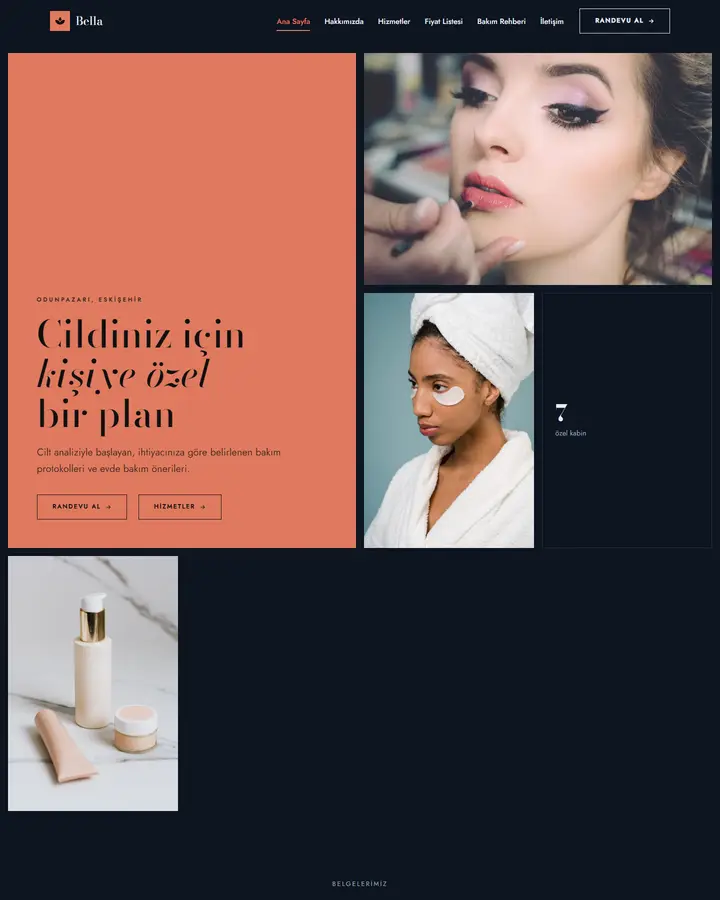Tema 13 – Lüks & Zarif tasarım önizlemesi