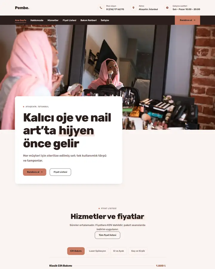 Tema 15 – Samimi & Yumuşak tasarım önizlemesi