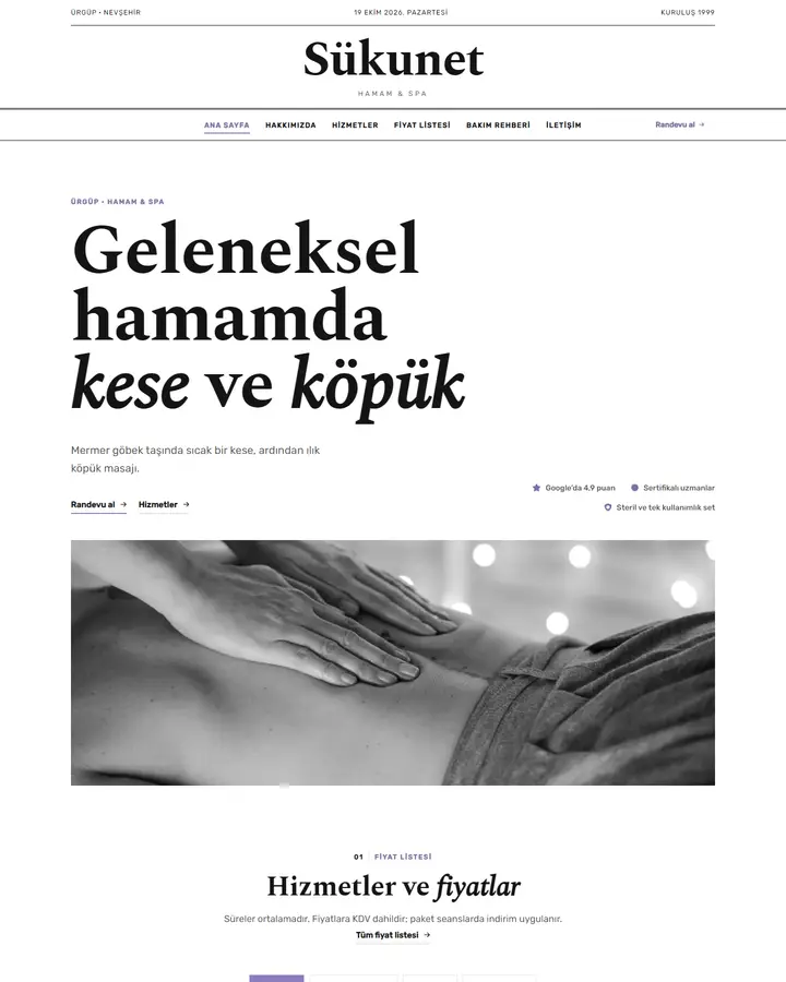 Tema 20 – Editoryal Dergi tasarım önizlemesi