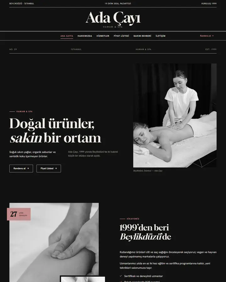 Tema 29 – Editoryal Dergi tasarım önizlemesi