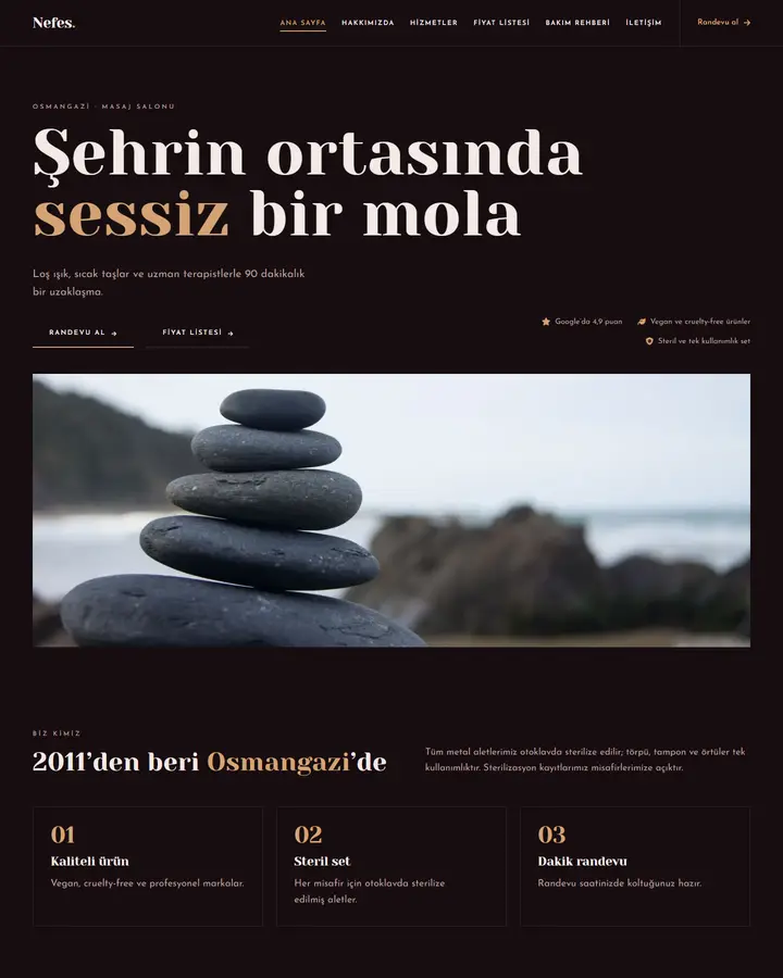 Tema 31 – Lüks & Zarif tasarım önizlemesi