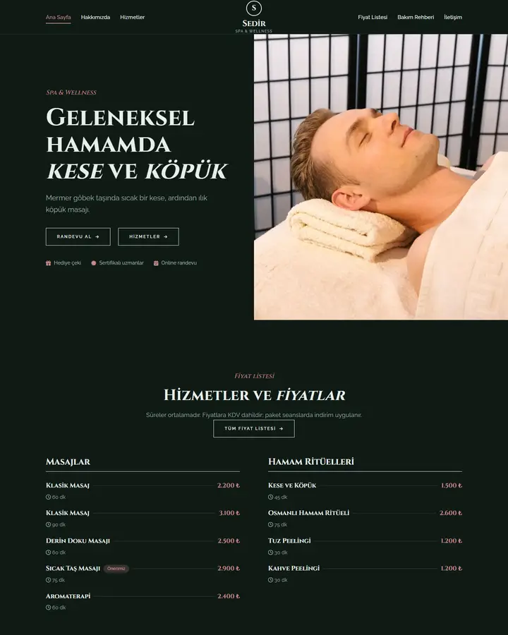 Tema 32 – Lüks & Zarif tasarım önizlemesi