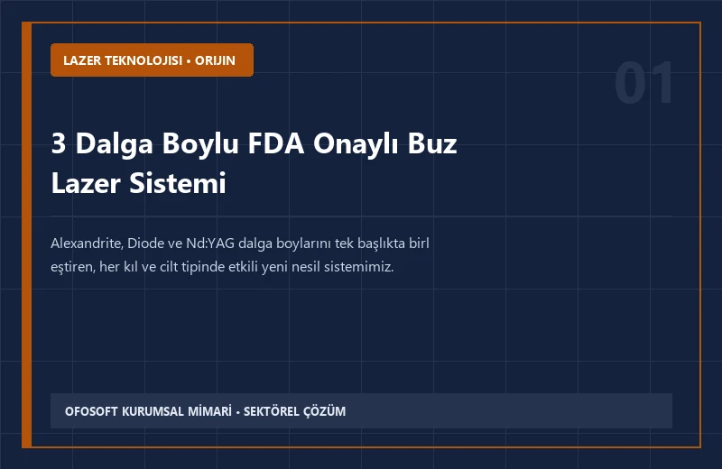 3 Dalga Boylu FDA Onaylı Buz Lazer Sistemi