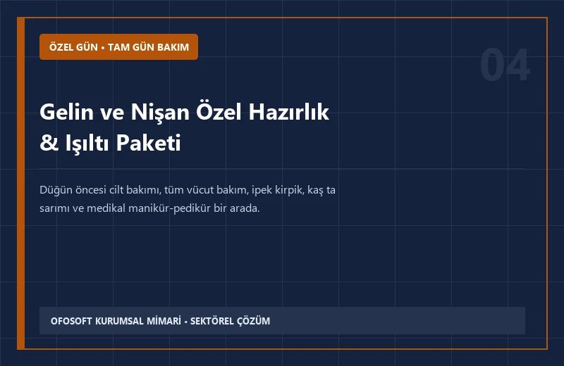 Gelin ve Nişan Özel Hazırlık & Işıltı Paketi